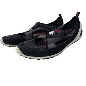 Ecco Biom Lite Natural Motion Slip On Sport Sandal Shoes Black Size 37